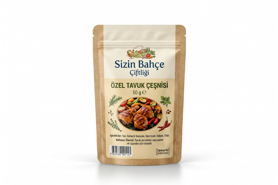 Sizin Bahçe Çiftliği Özel Tavuk Çeşni 50 gr.