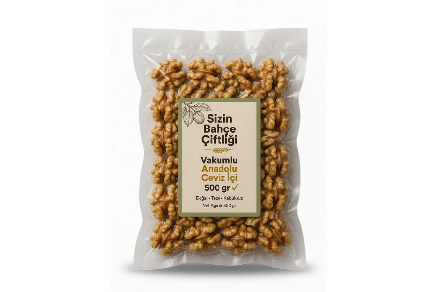 Sizin Bahçe Çiftliği Anadolu Ceviz İçi 500 gr.