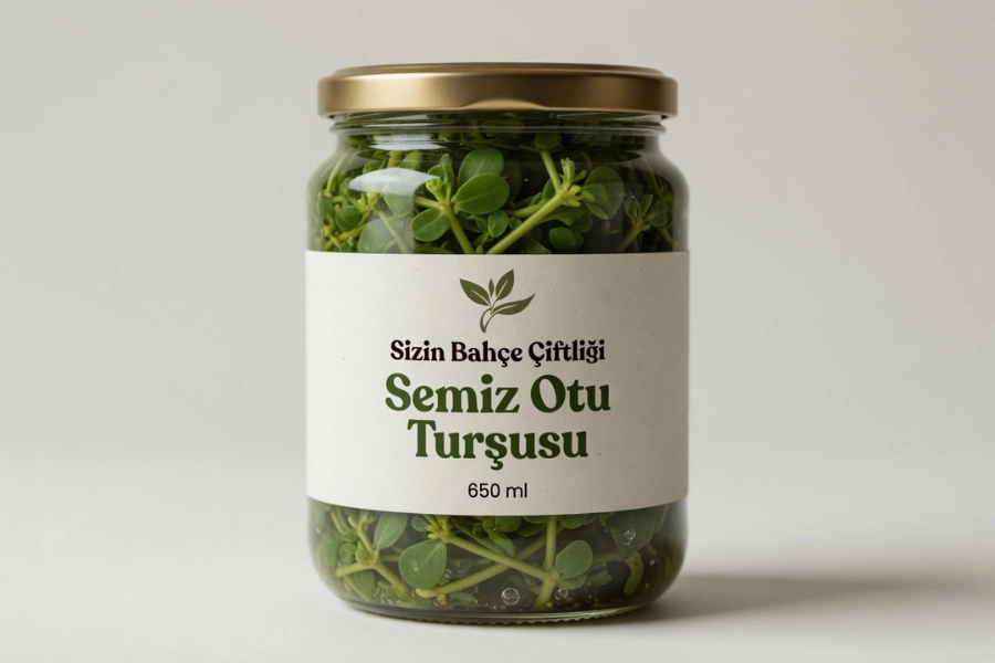Sizin Bahçe Çiftliği Semizotu Turşusu 650 ml.