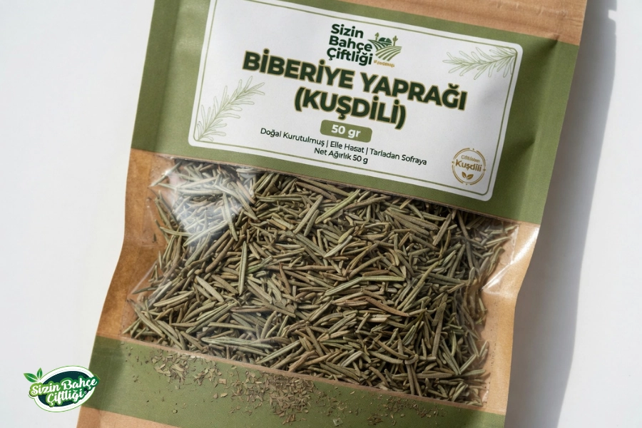 Sizin Bahçe Çiftliği Biberiye Yaprağı Kurusu ( Kuşdili ) 50 gr.