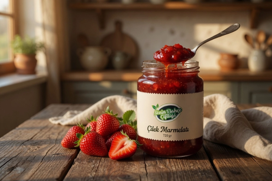 Sizin Bahçe Çiftliği Çilek Marmelat 720 gr.