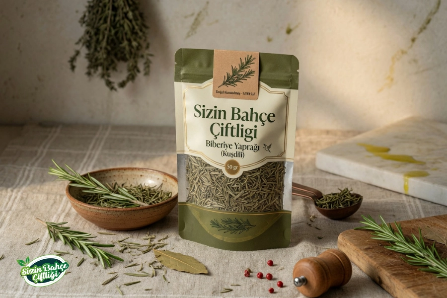Sizin Bahçe Çiftliği Biberiye Yaprağı Kurusu ( Kuşdili ) 50 gr.