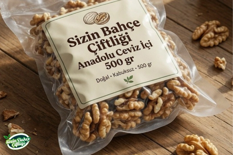 Sizin Bahçe Çiftliği Anadolu Ceviz İçi 500 gr.