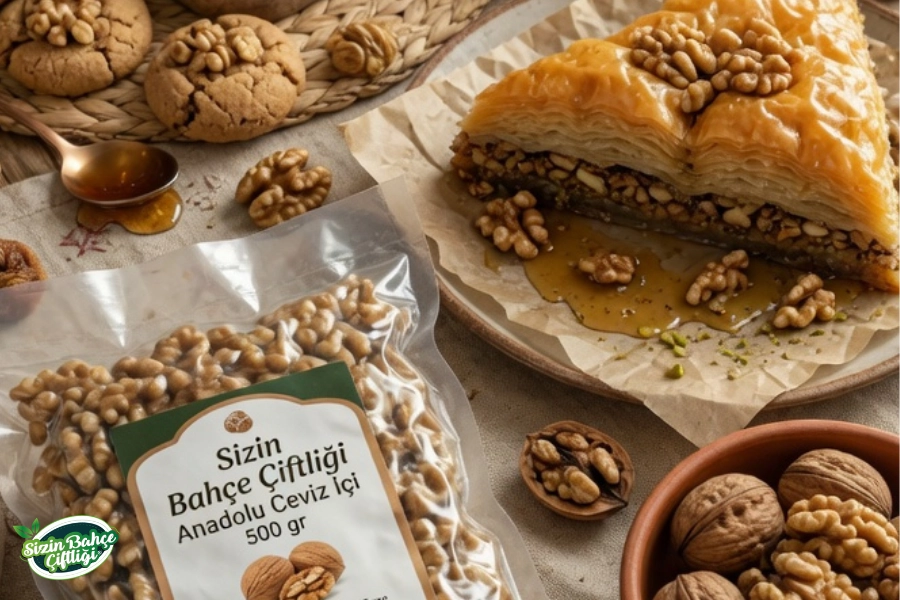 Sizin Bahçe Çiftliği Anadolu Ceviz İçi 500 gr.