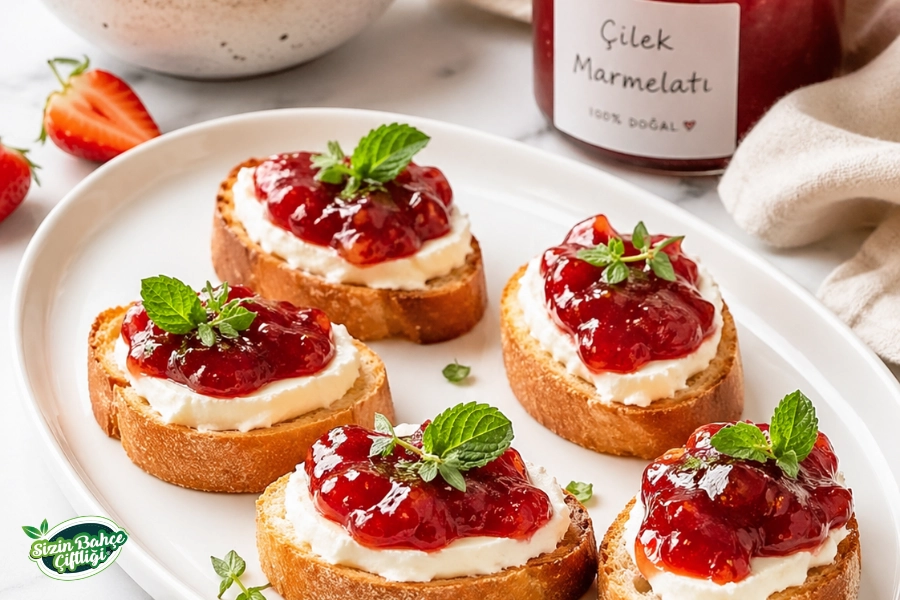 Sizin Bahçe Çiftliği Çilek Marmelat 720 gr.