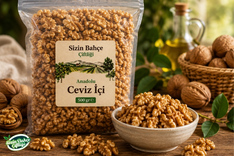 Sizin Bahçe Çiftliği Anadolu Ceviz İçi 500 gr.