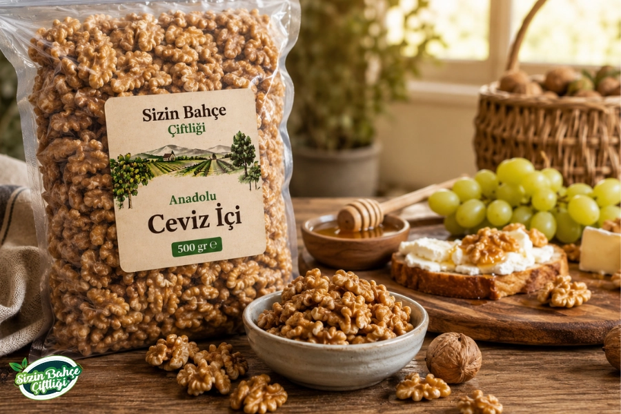 Sizin Bahçe Çiftliği Anadolu Ceviz İçi 500 gr.