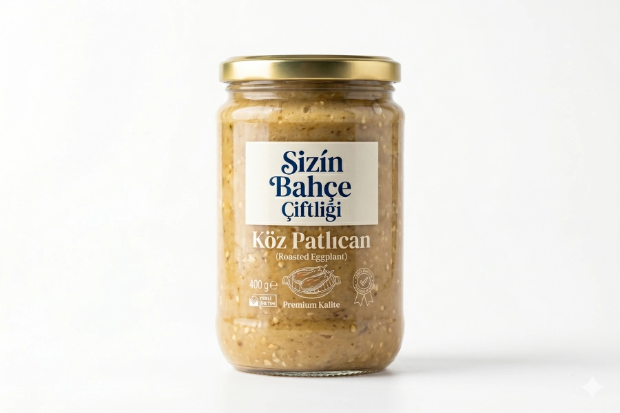 Sizin Bahçe Çiftliği Közlenmiş Patlıcan 400 Gr.