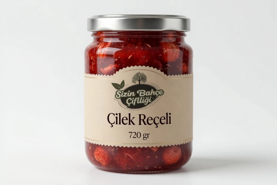 Sizin Bahçe Çiftliği Çilek Reçeli 720 gr.