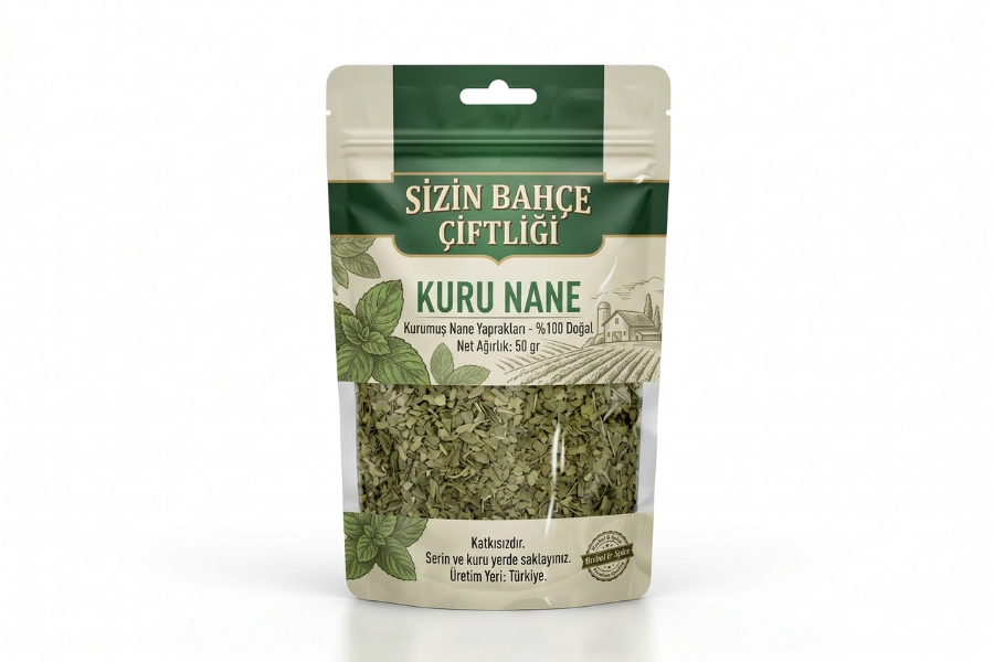 Sizin Bahçe Çiftliği Kuru Nane 50 gr.