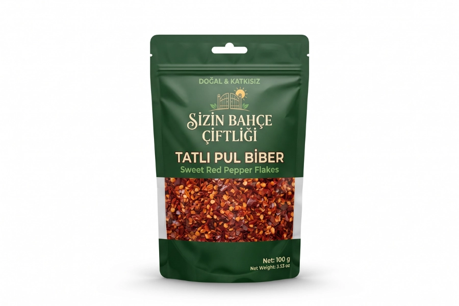 Sizin Bahçe Çiftliği Tatlı Pul Biber 100 gr.