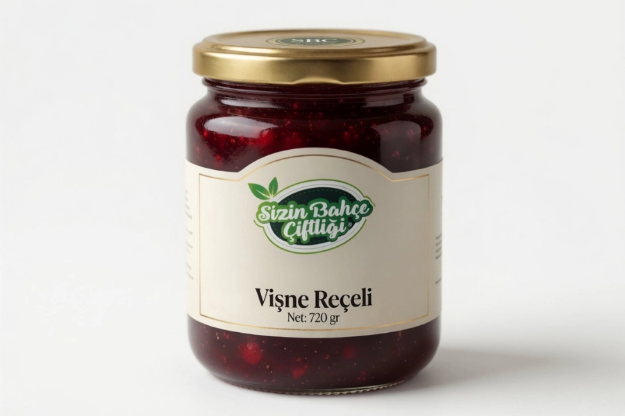 Sizin Bahçe Çiftliği Vişne Reçeli 720 gr.