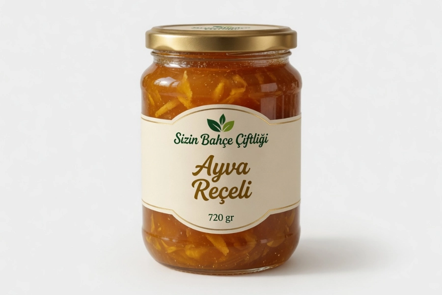 Sizin Bahçe Çiftliği Ayva Reçeli 720 gr.