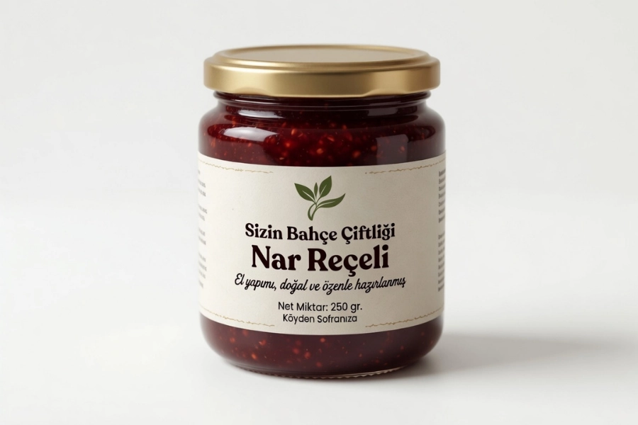 Sizin Bahçe Çiftliği Nar Reçeli 250 gr.