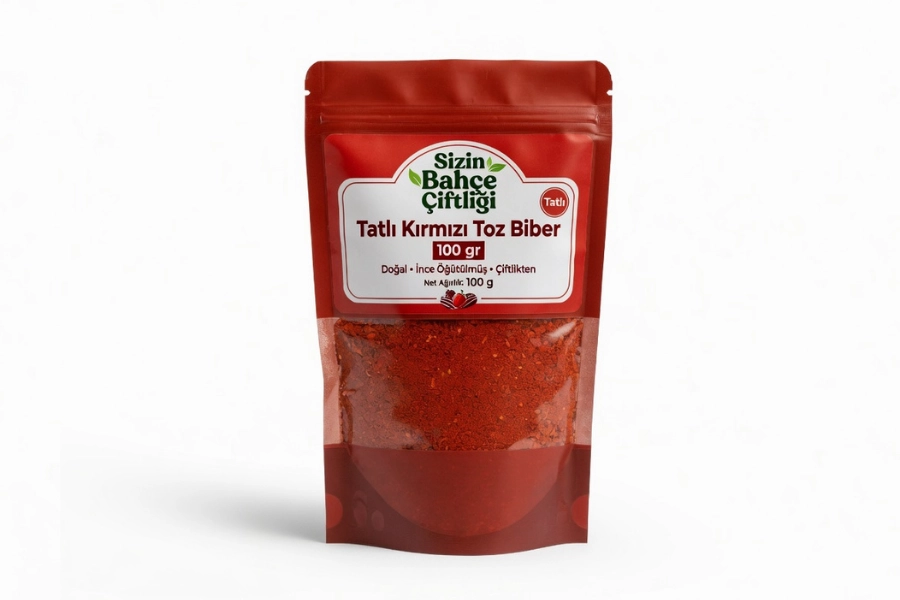 Sizin Bahçe Çiftliği Tatlı Toz Kırmızı Biber 100 gr.