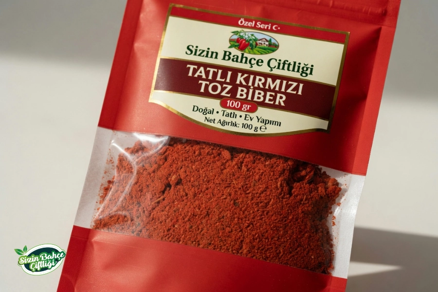 Sizin Bahçe Çiftliği Tatlı Toz Kırmızı Biber 100 gr.