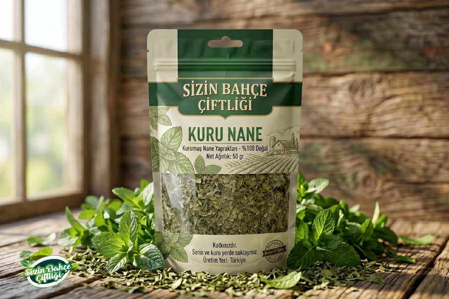 Sizin Bahçe Çiftliği Kuru Nane 50 gr.