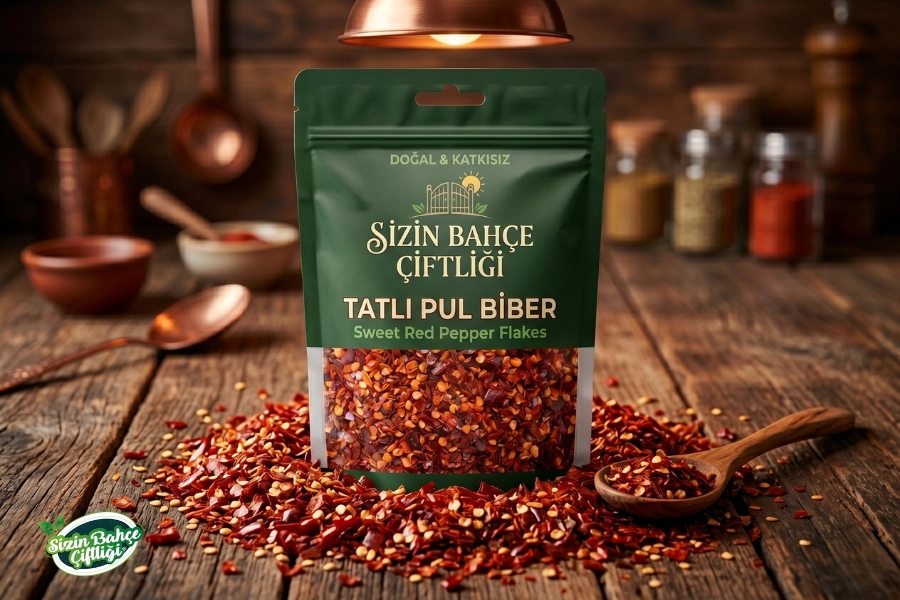 Sizin Bahçe Çiftliği Tatlı Pul Biber 100 gr.