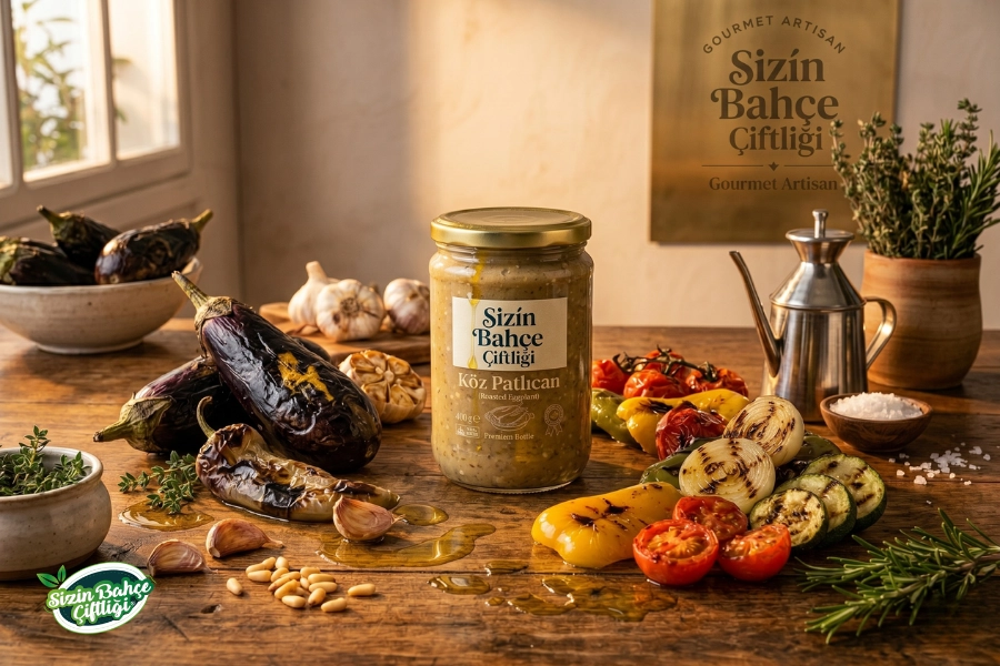 Sizin Bahçe Çiftliği Közlenmiş Patlıcan 400 Gr.