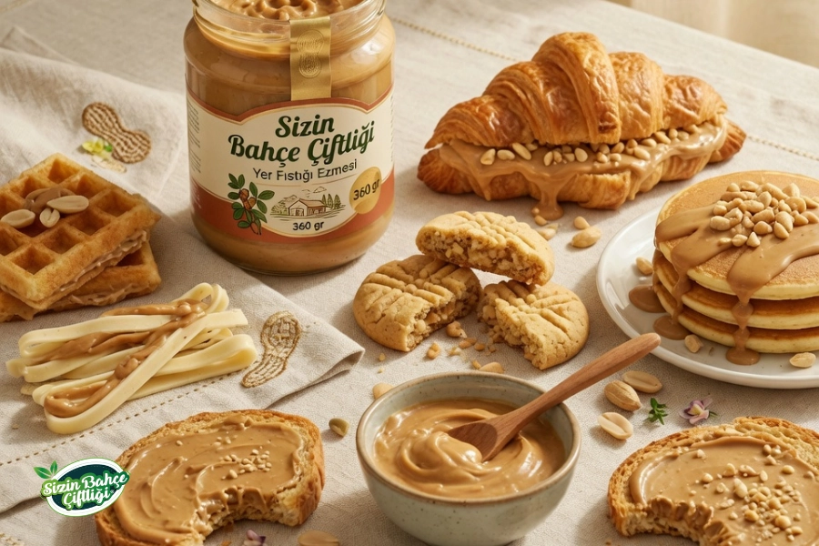 Sizin Bahçe Çiftliği Fıstık Ezmesi 360 gr.