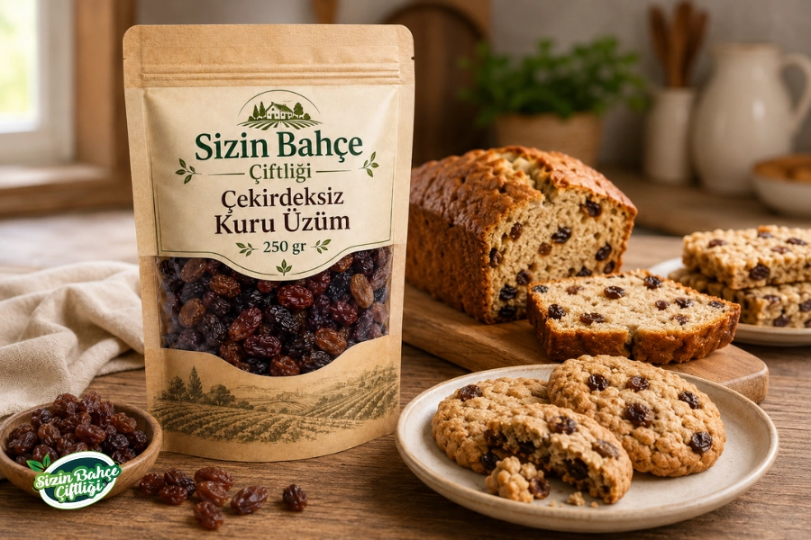 Sizin Bahçe Çiftliği Çekirdeksiz Kuru Üzüm 250 gr.