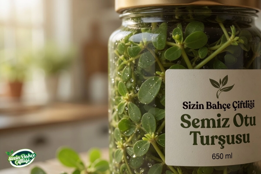 Sizin Bahçe Çiftliği Semizotu Turşusu 650 ml.