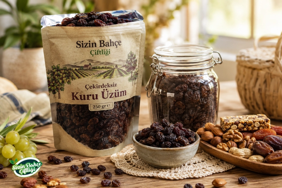 Sizin Bahçe Çiftliği Çekirdeksiz Kuru Üzüm 250 gr.