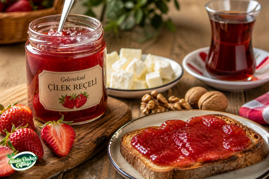 Sizin Bahçe Çiftliği Çilek Reçeli 720 gr.