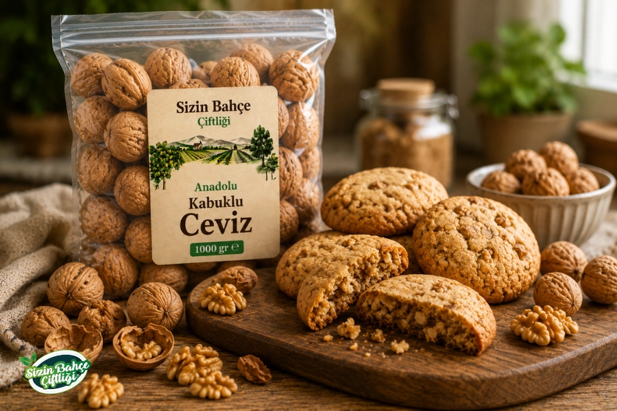 Sizin Bahçe Çiftliği Kabuklu Anadolu Cevizi 1000 gr.