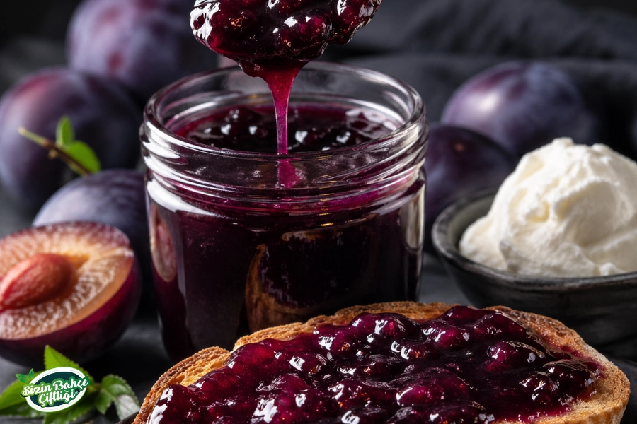 Sizin Bahçe Çiftliği Mürdüm Erik  Reçeli 720 gr.