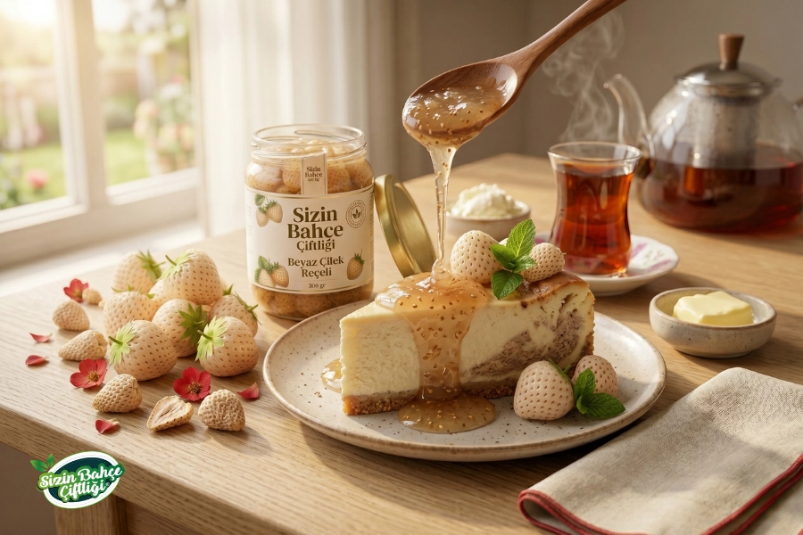 Beyaz Çilek (Pineberry) Reçeli 360 gr.