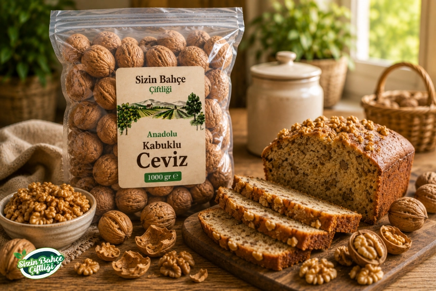 Sizin Bahçe Çiftliği Kabuklu Anadolu Cevizi 1000 gr.