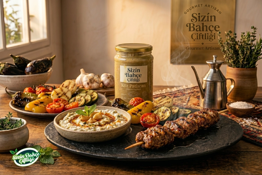 Sizin Bahçe Çiftliği Közlenmiş Patlıcan 400 Gr.