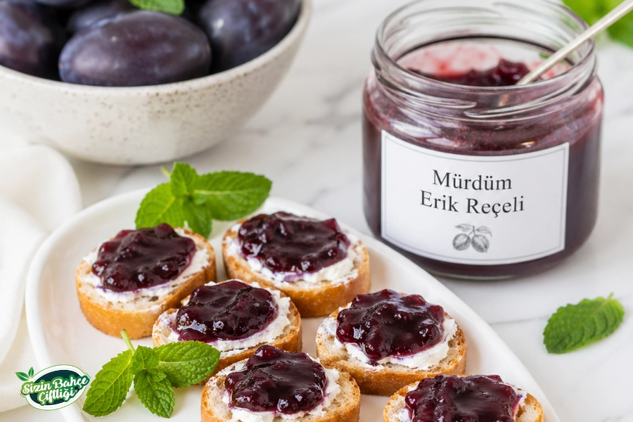 Sizin Bahçe Çiftliği Mürdüm Erik  Reçeli 720 gr.