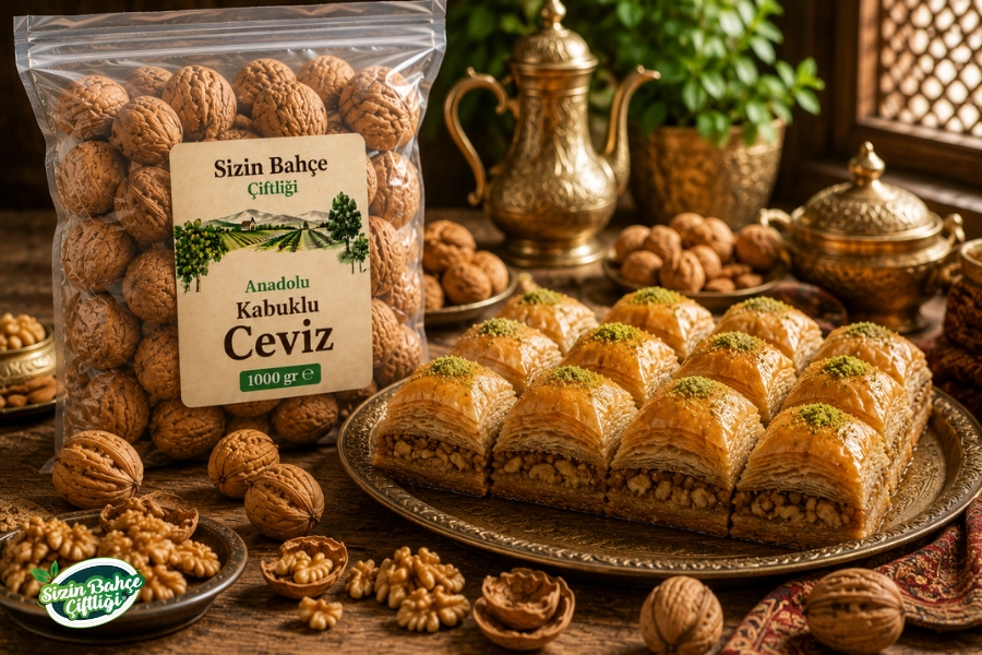 Sizin Bahçe Çiftliği Kabuklu Anadolu Cevizi 1000 gr.