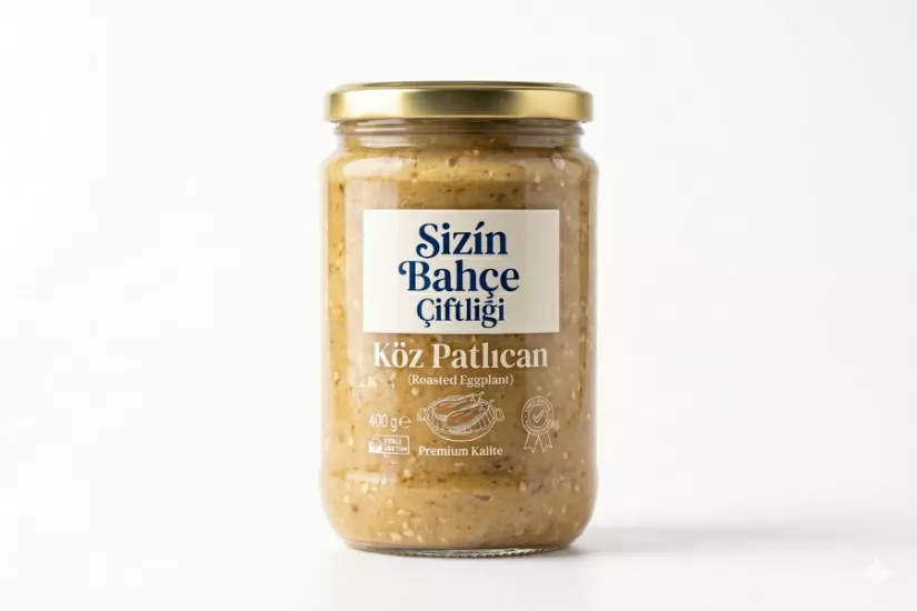 Közlenmiş Patlıcan 400 gr | Doğal ve Katkısız