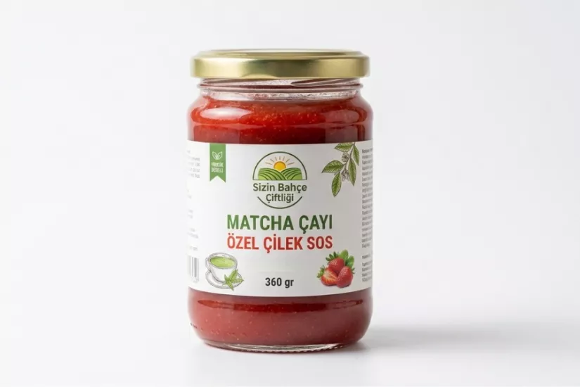 Matcha Çayı Özel Çilek Sos | Doğal ve Katkısız