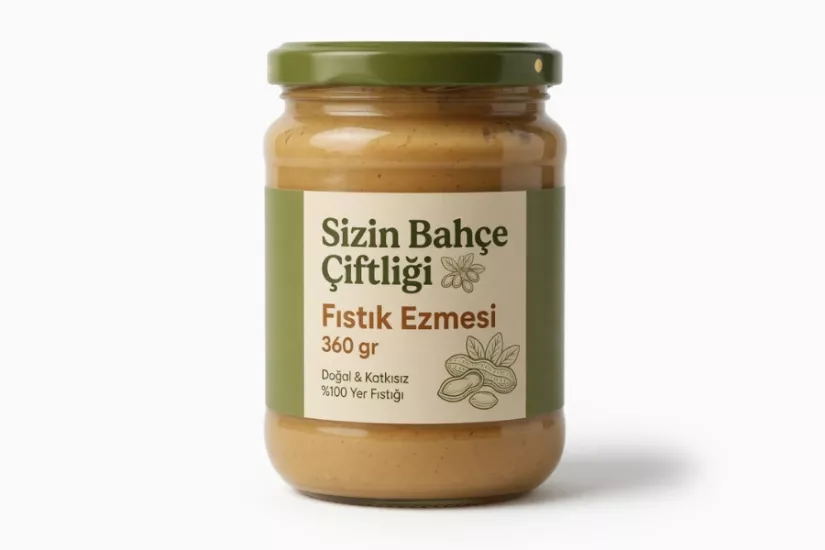 Sizin Bahçe Çiftliği Fıstık Ezmesi 360 gr.