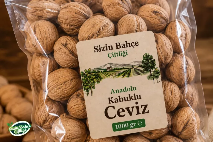 Kabuklu Anadolu Cevizi 1000 gr | Doğal ve Taze