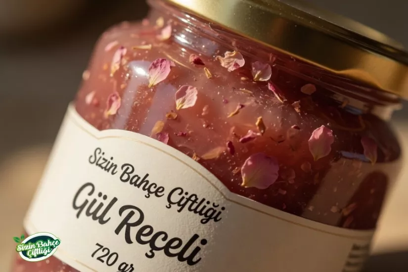 Sizin Bahçe Çiftliği Gül Reçeli 720 gr.